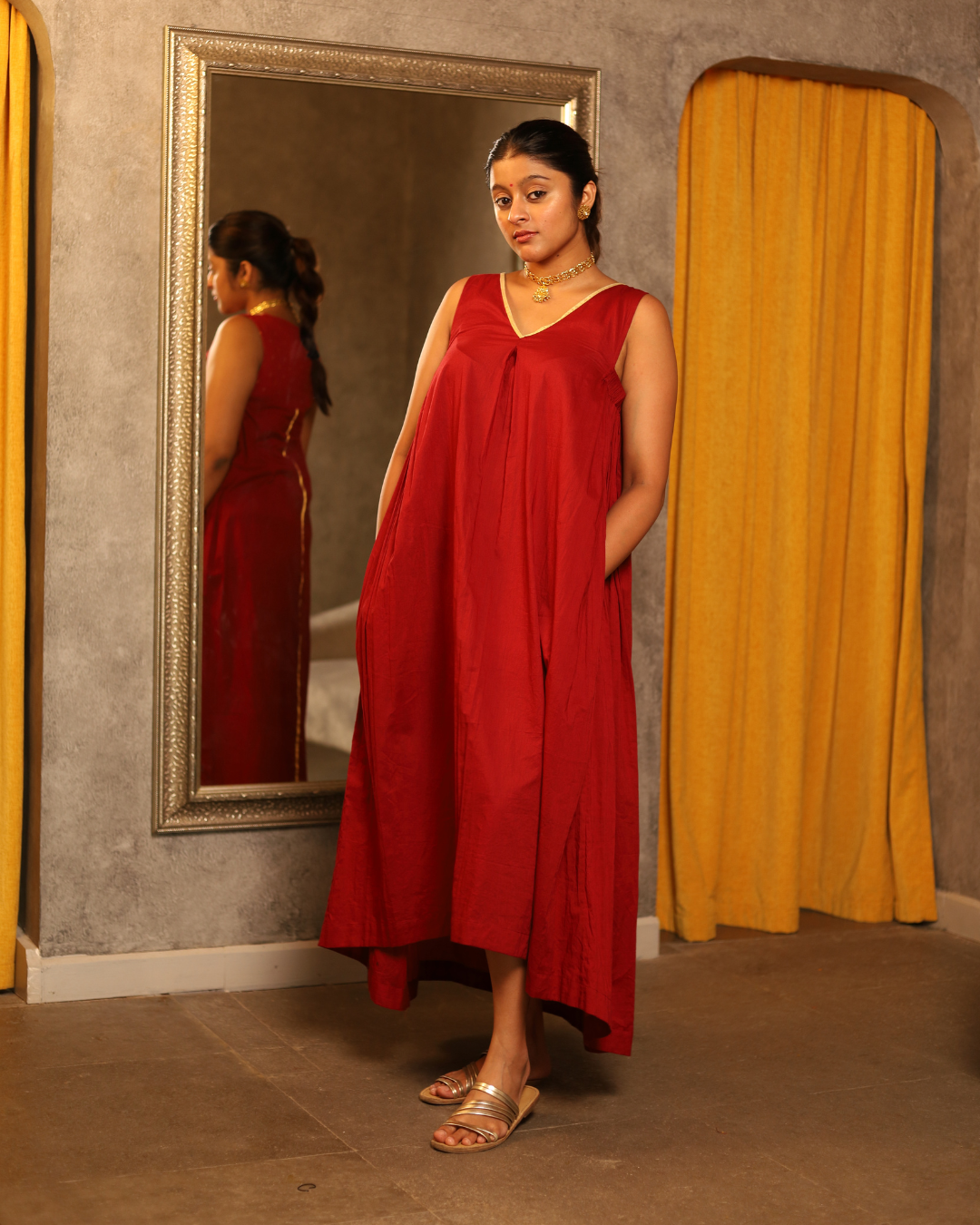 Kumkum Flared Dress