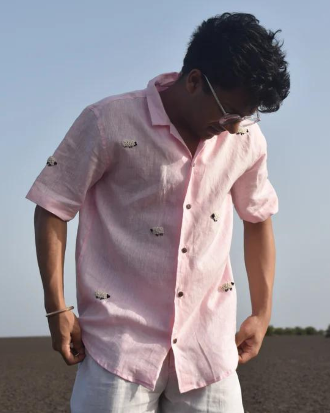 Pink sheep shirt