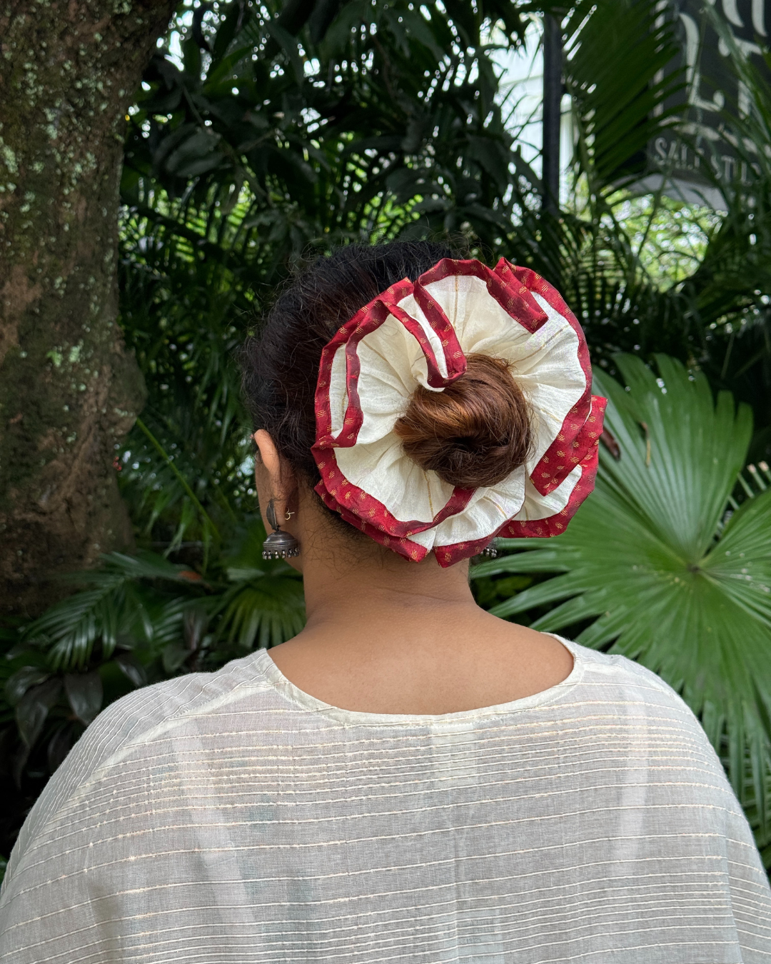 Handmade Cotton Hair Scrunchie