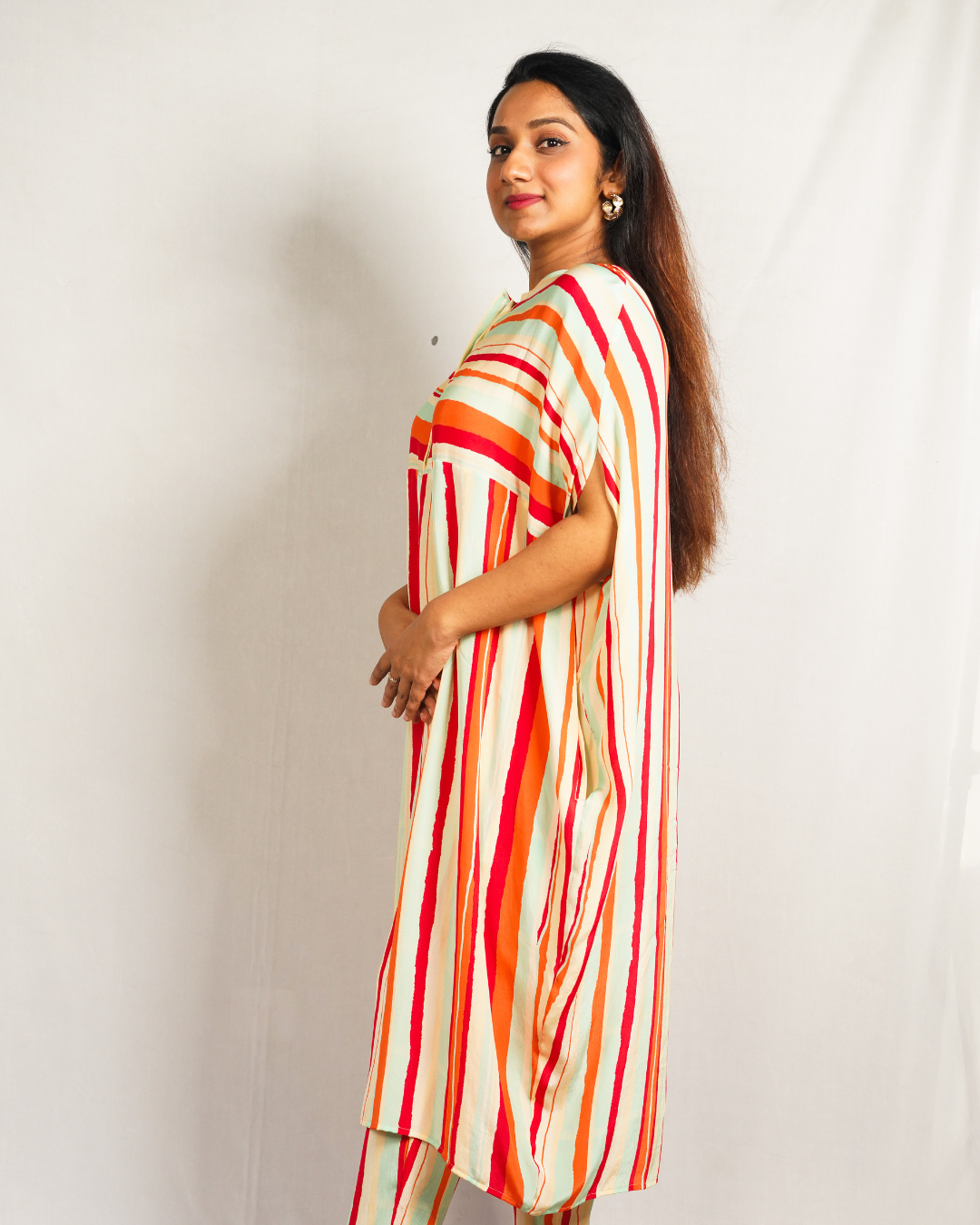 Striped Multicolor Kurta Set