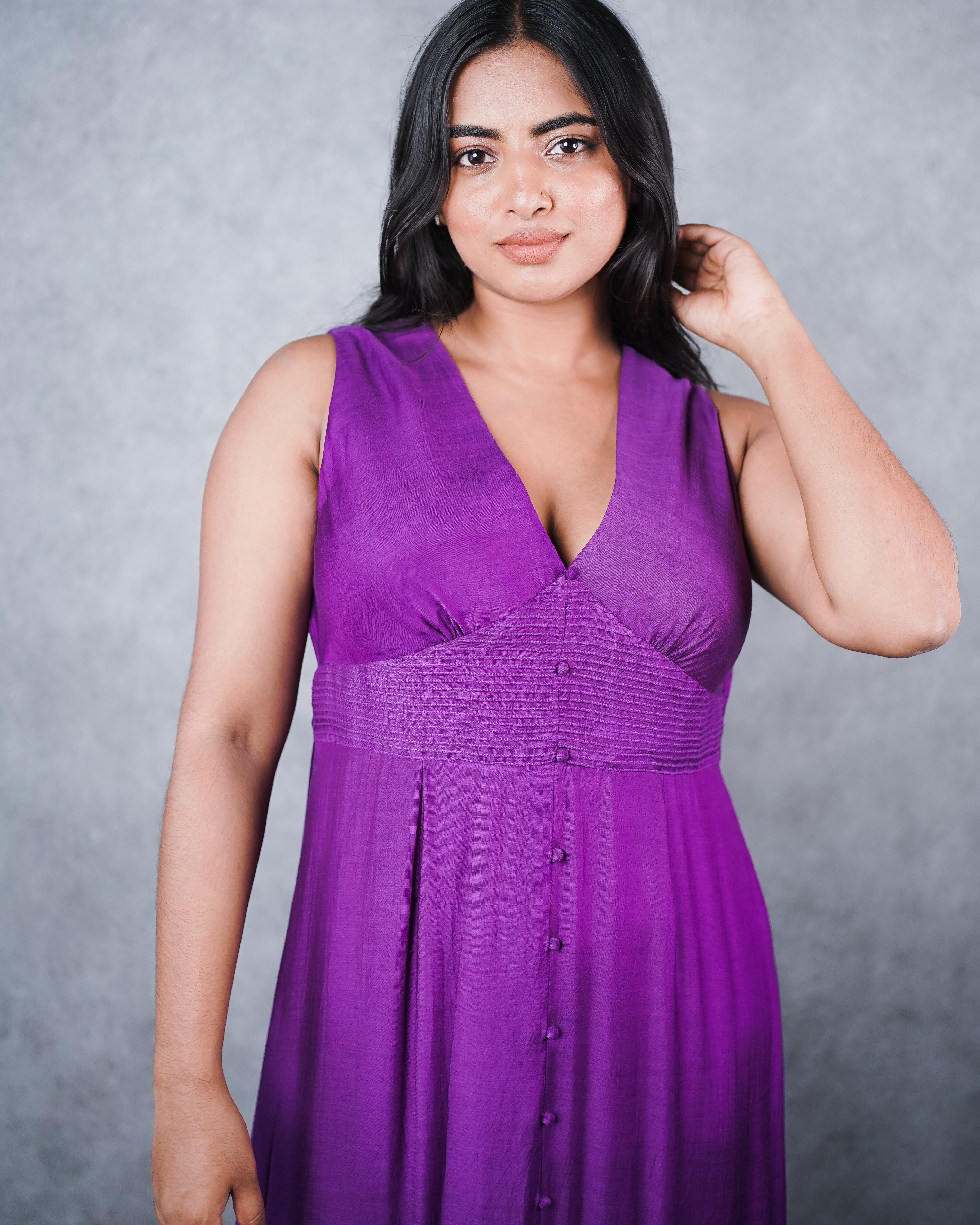 Purple summer dress