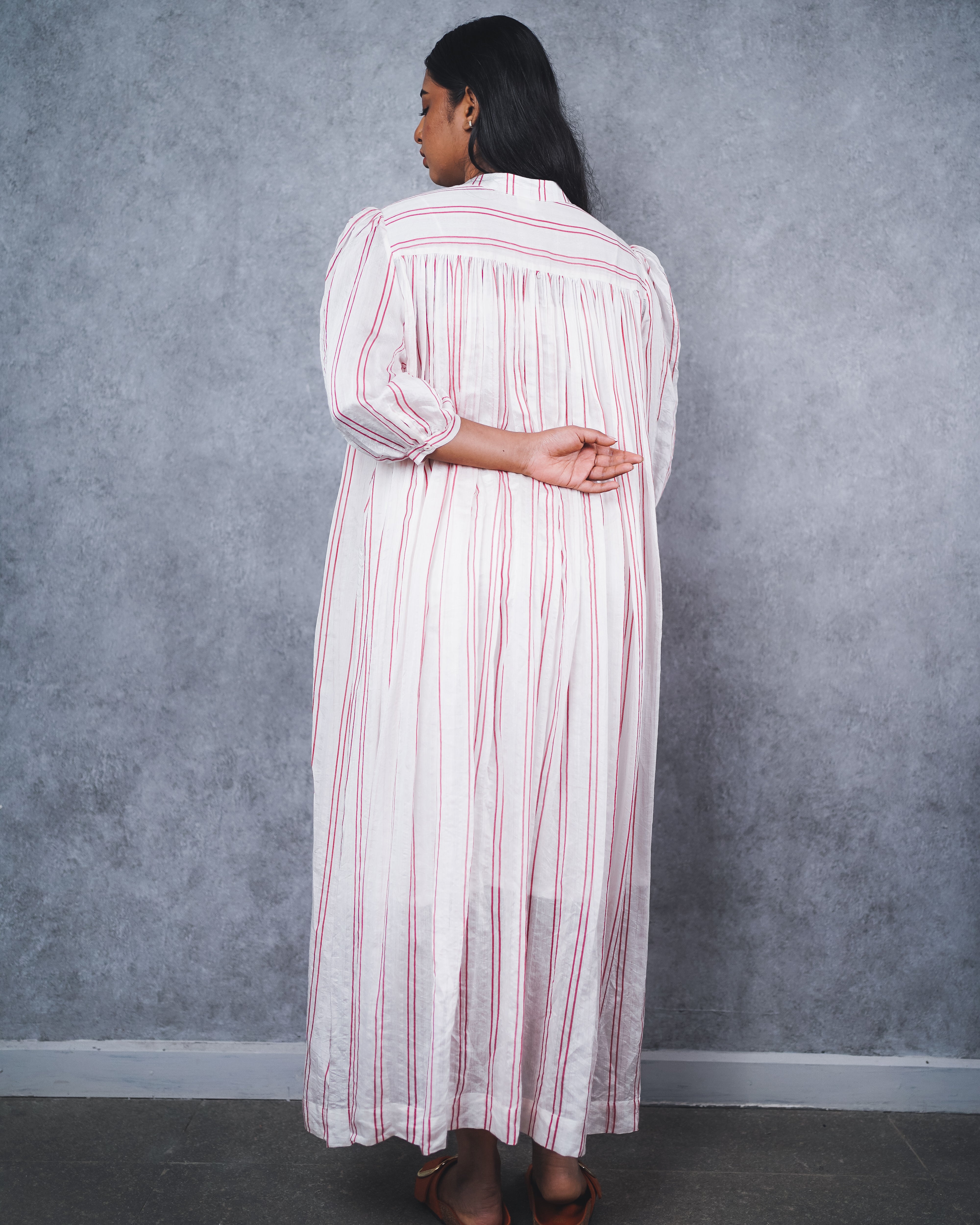 Red stripe dress