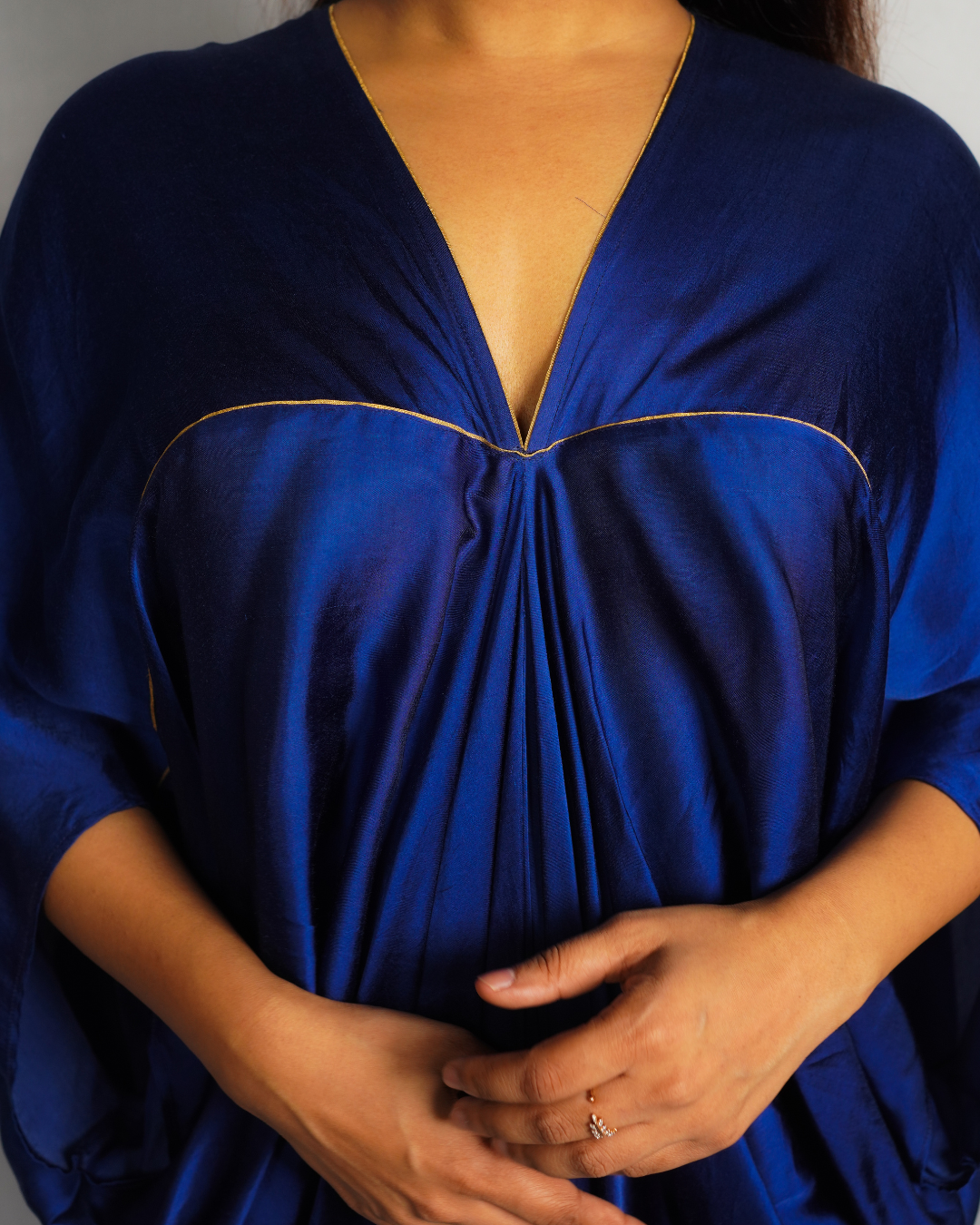 Blue Piping Kaftan