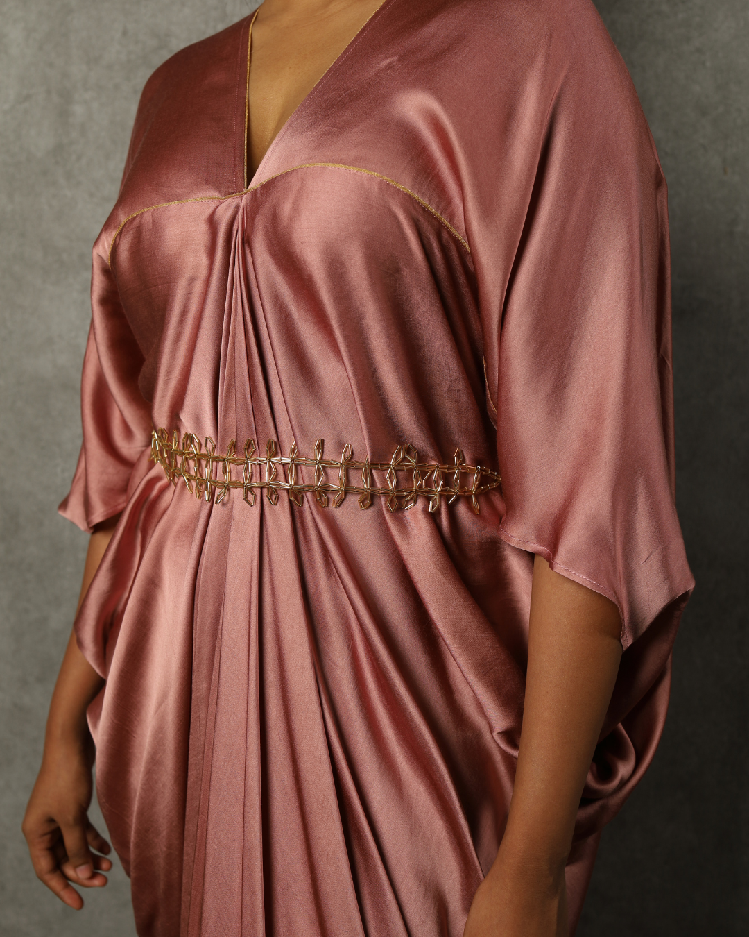 Pink Piping Kaftan