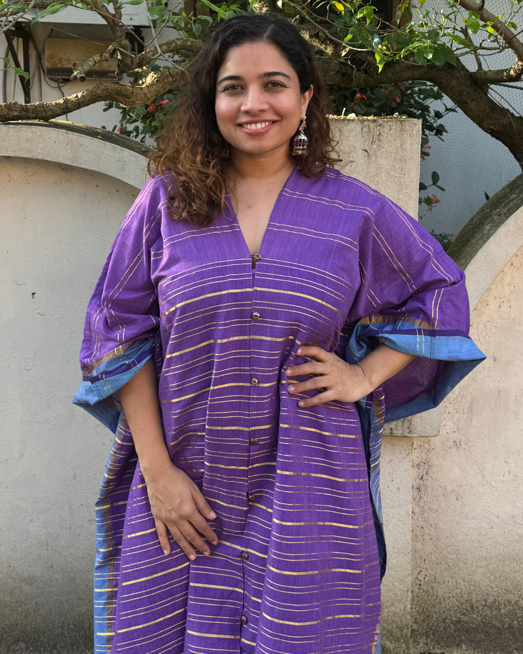 Purple Cape Dress