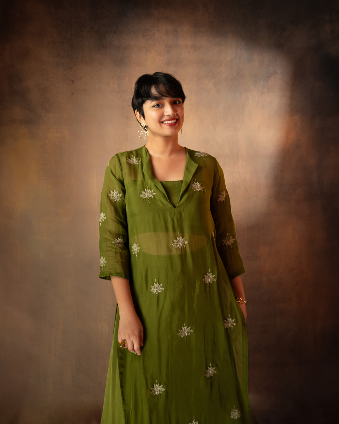 Anantika | Olive Green Kurta