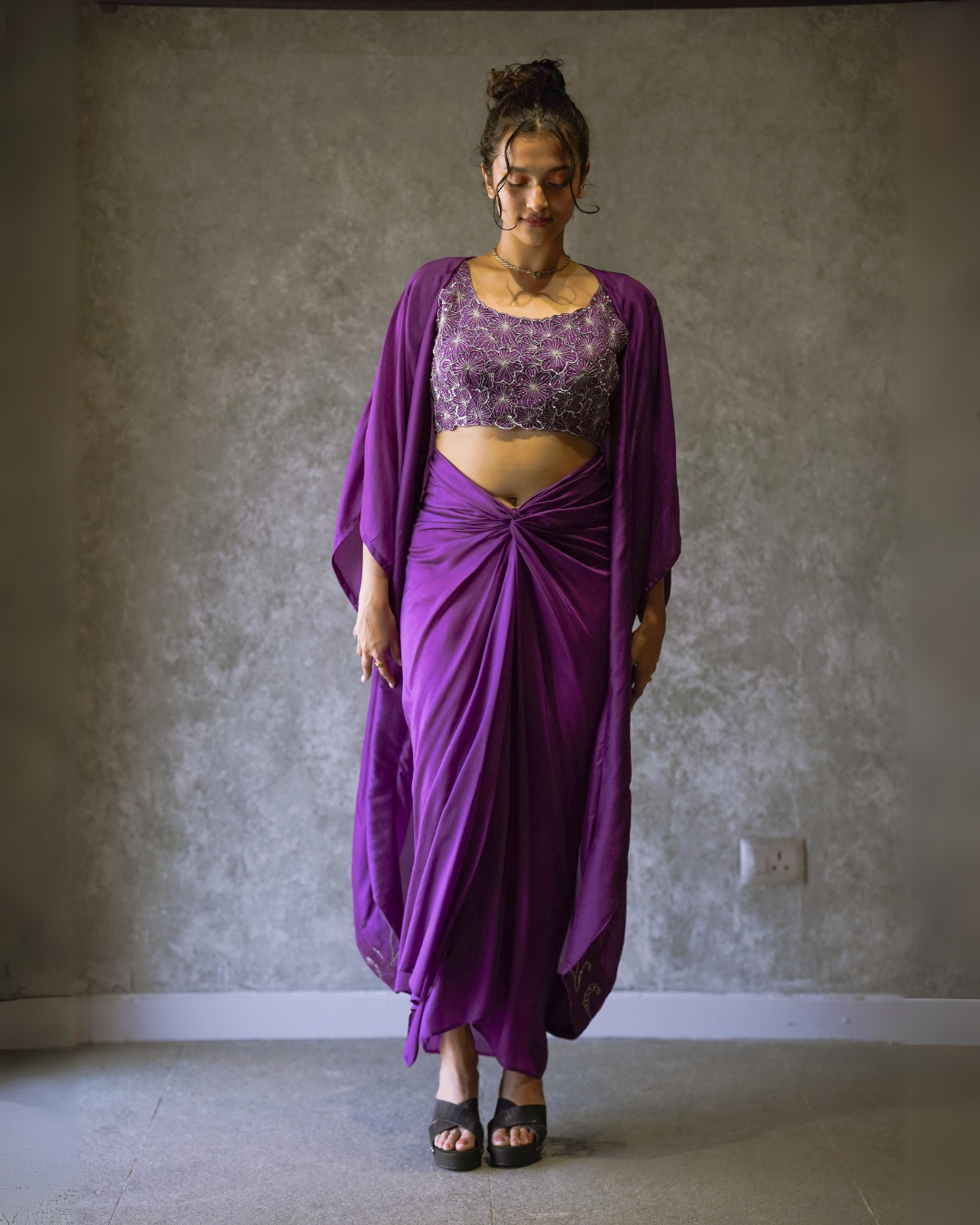 Jamun Draped skirt