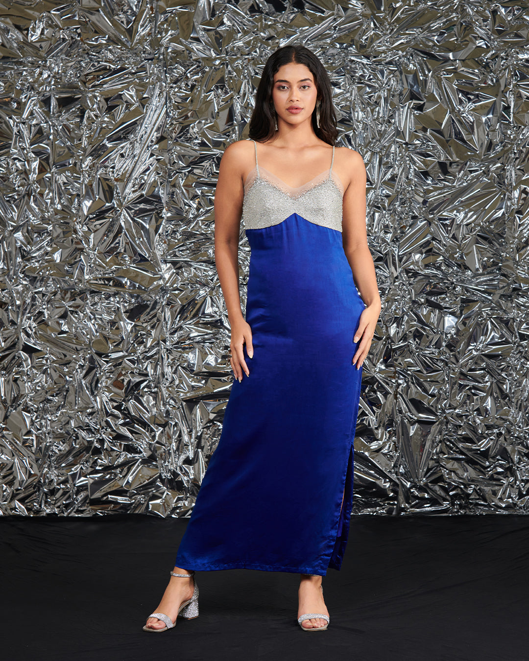 Nova Shimmer Slip Dress