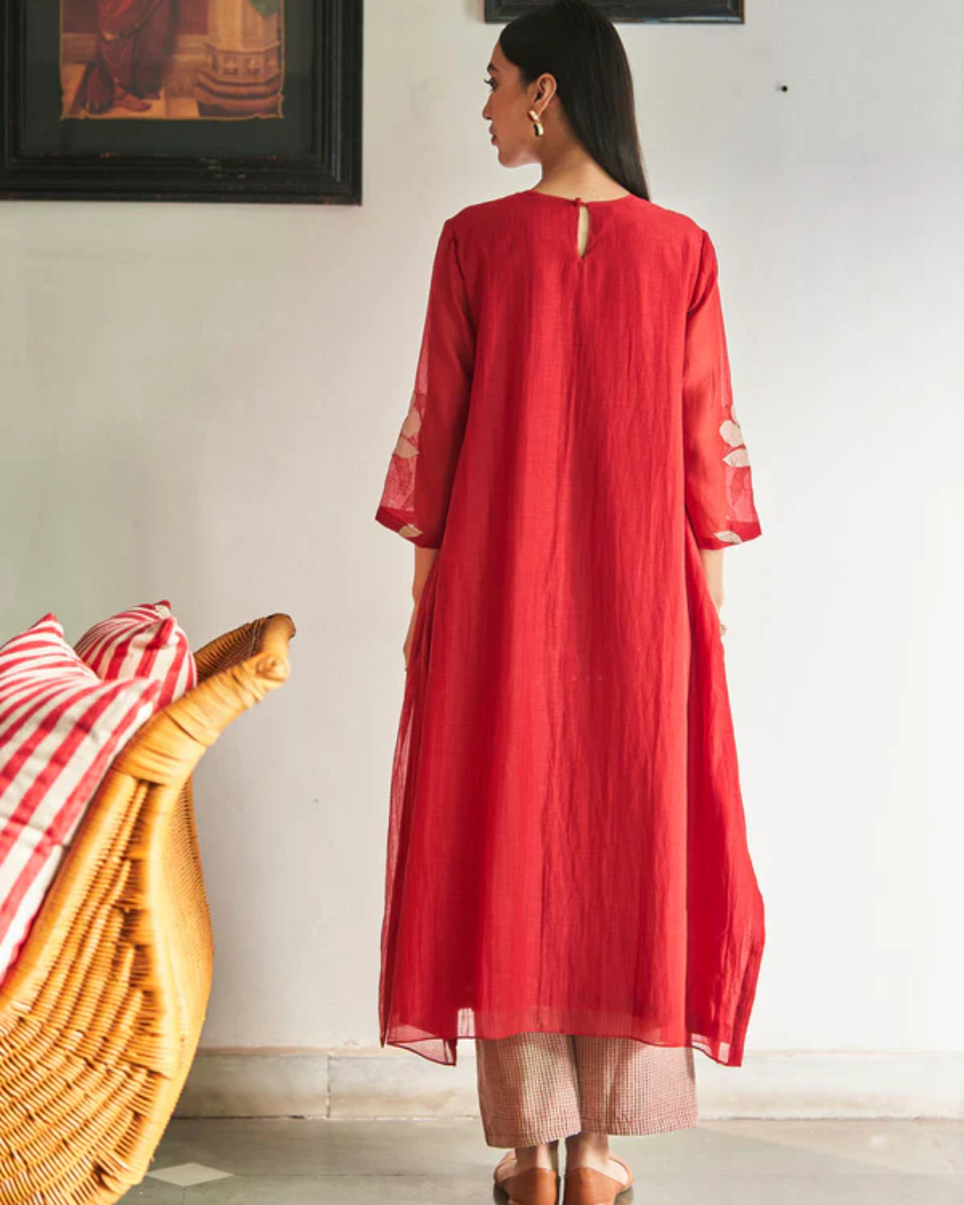 Poppy Applique Kurta Set