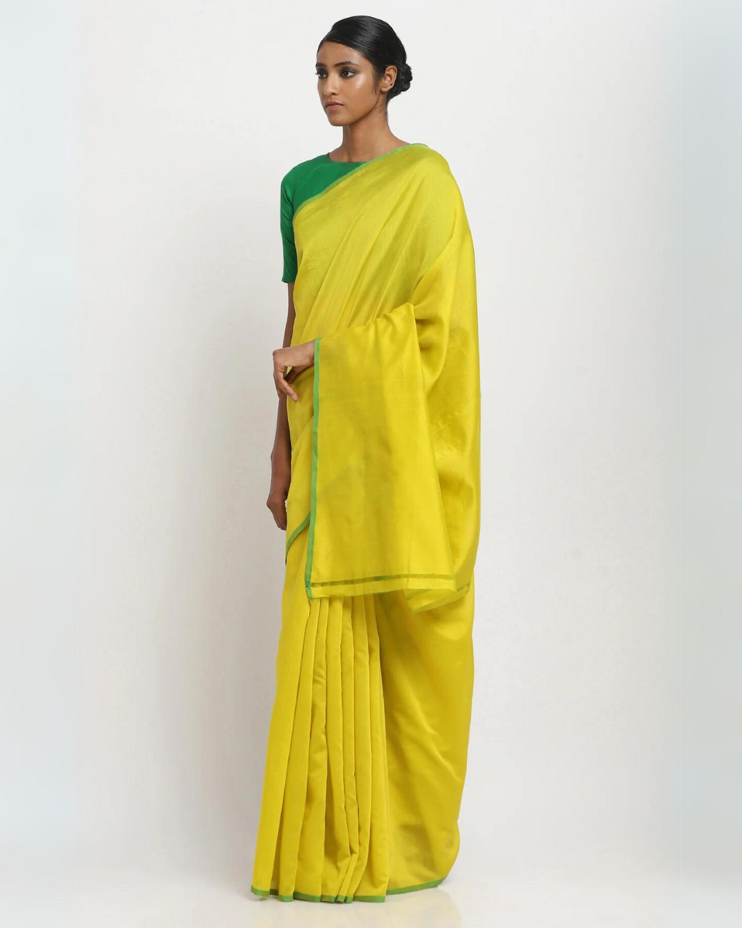 Yellow Sooti Saree