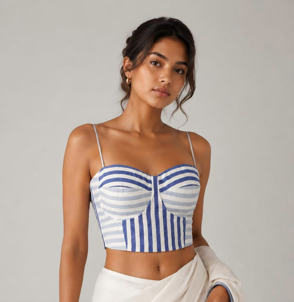 AZURE STRIPE CORSET