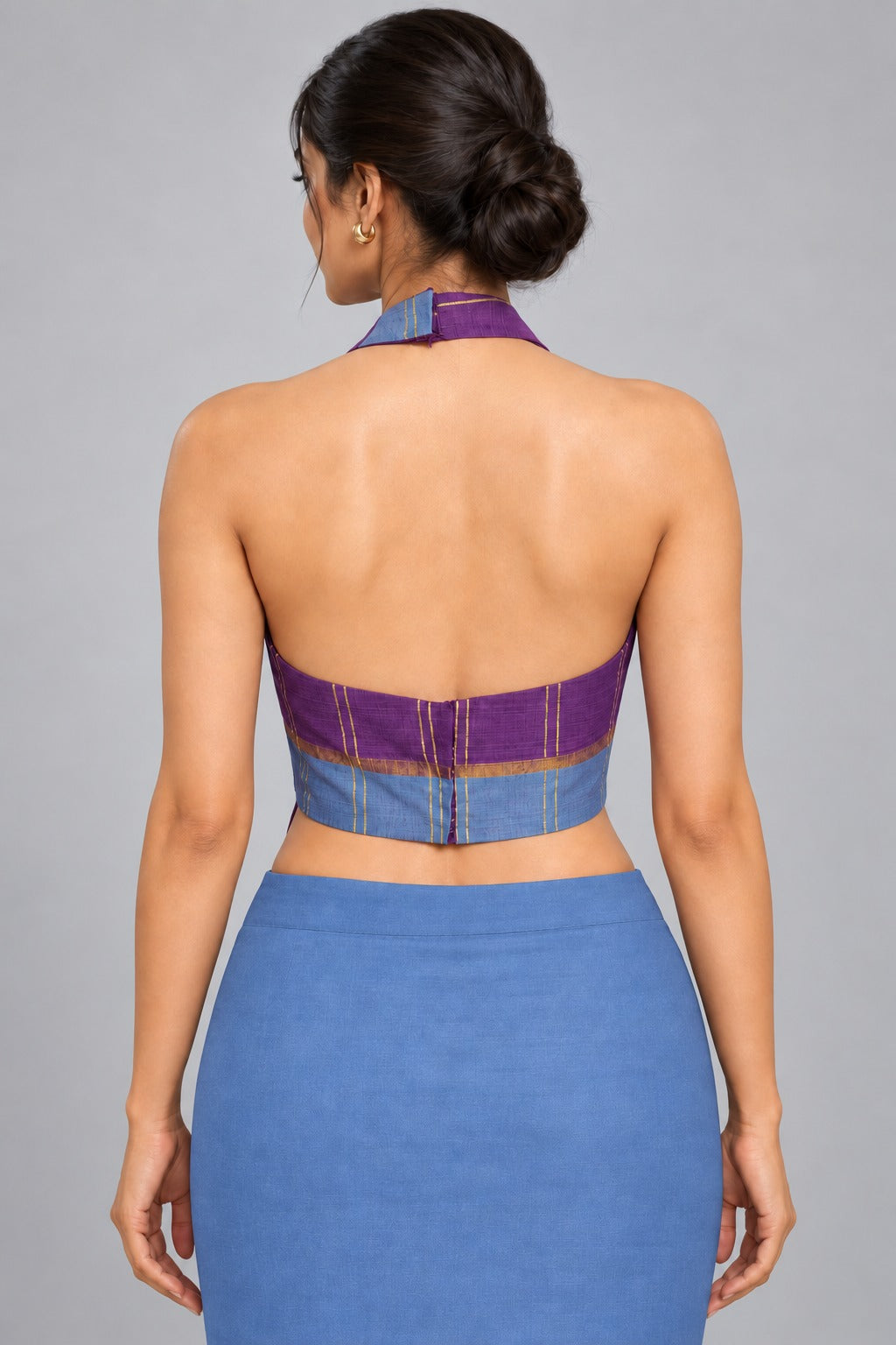 Vanya Violet Halter Blouse