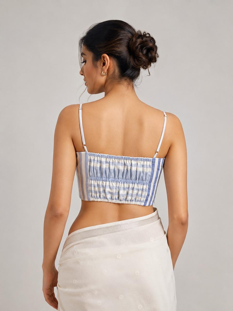 AZURE STRIPE CORSET