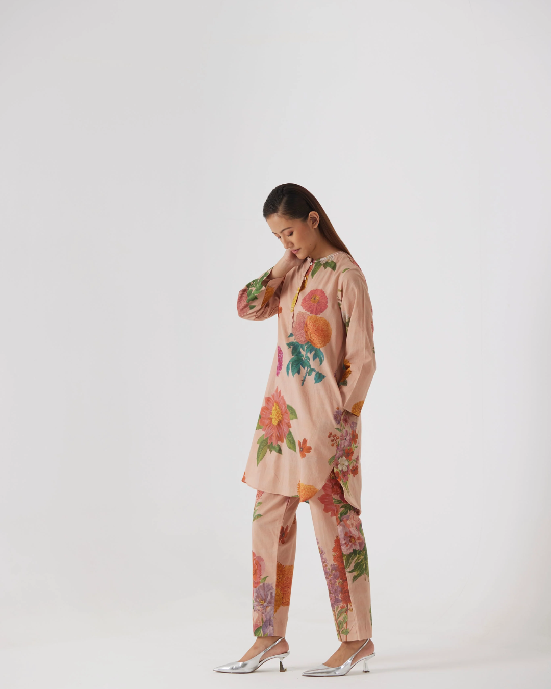 Vintage Garden Short Kurta Set