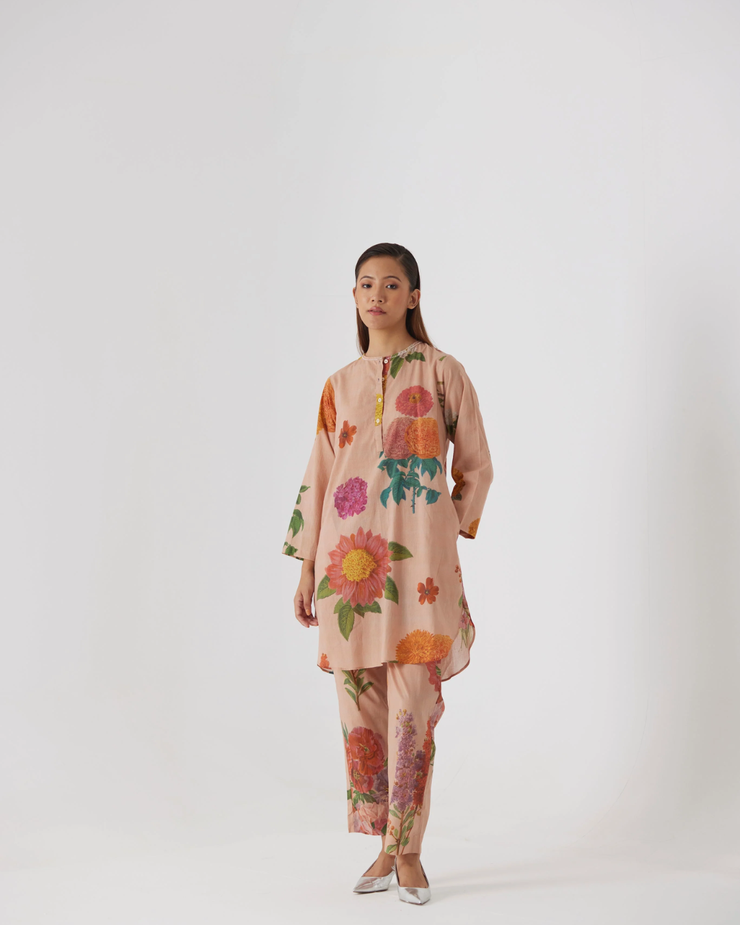 Vintage Garden Short Kurta Set