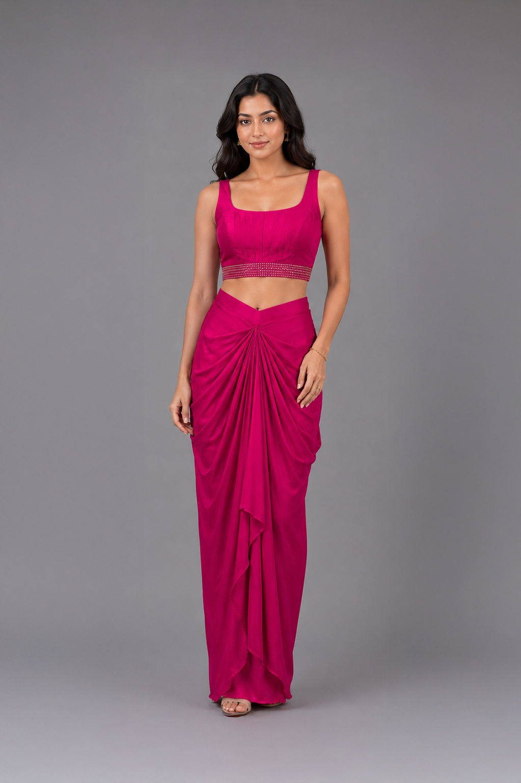 Pre draped skirt