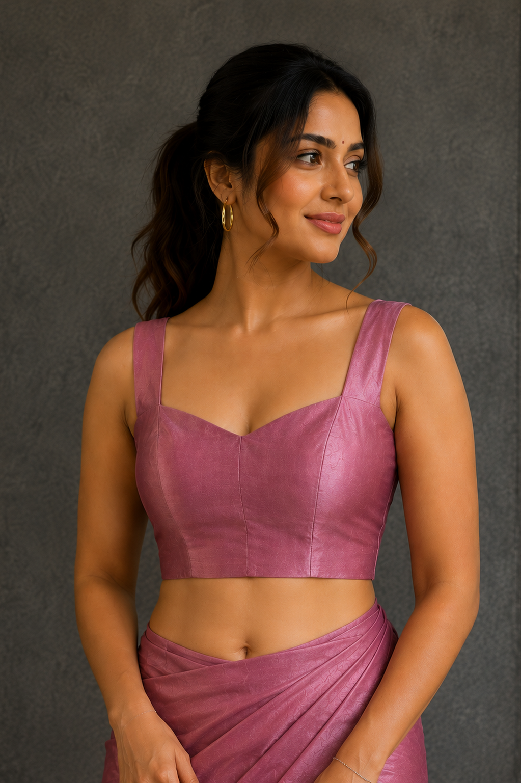 Mauve Pink strap blouse