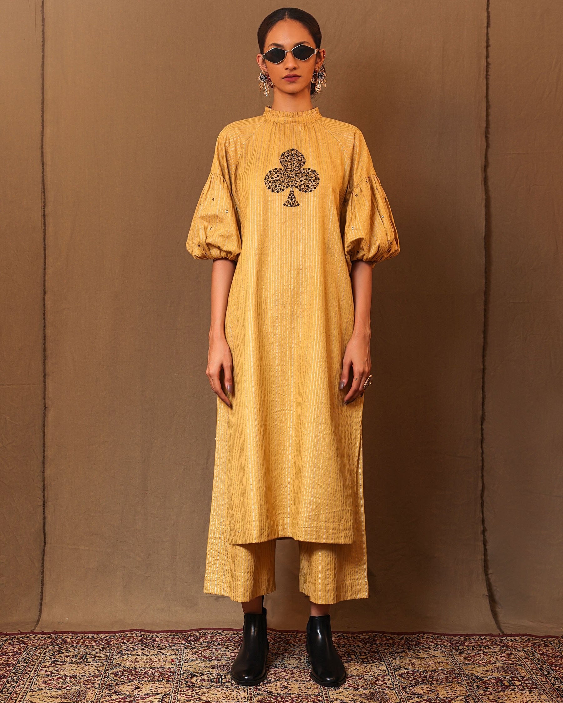 Mustard Big Club Tunic Set (2 PCS)