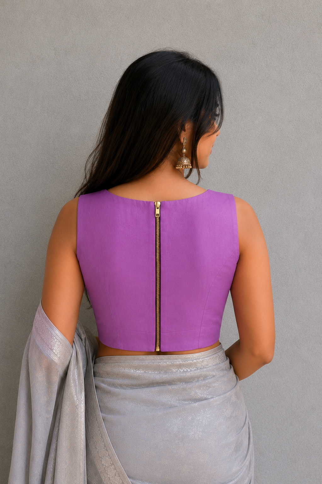 Pink V neck blouse