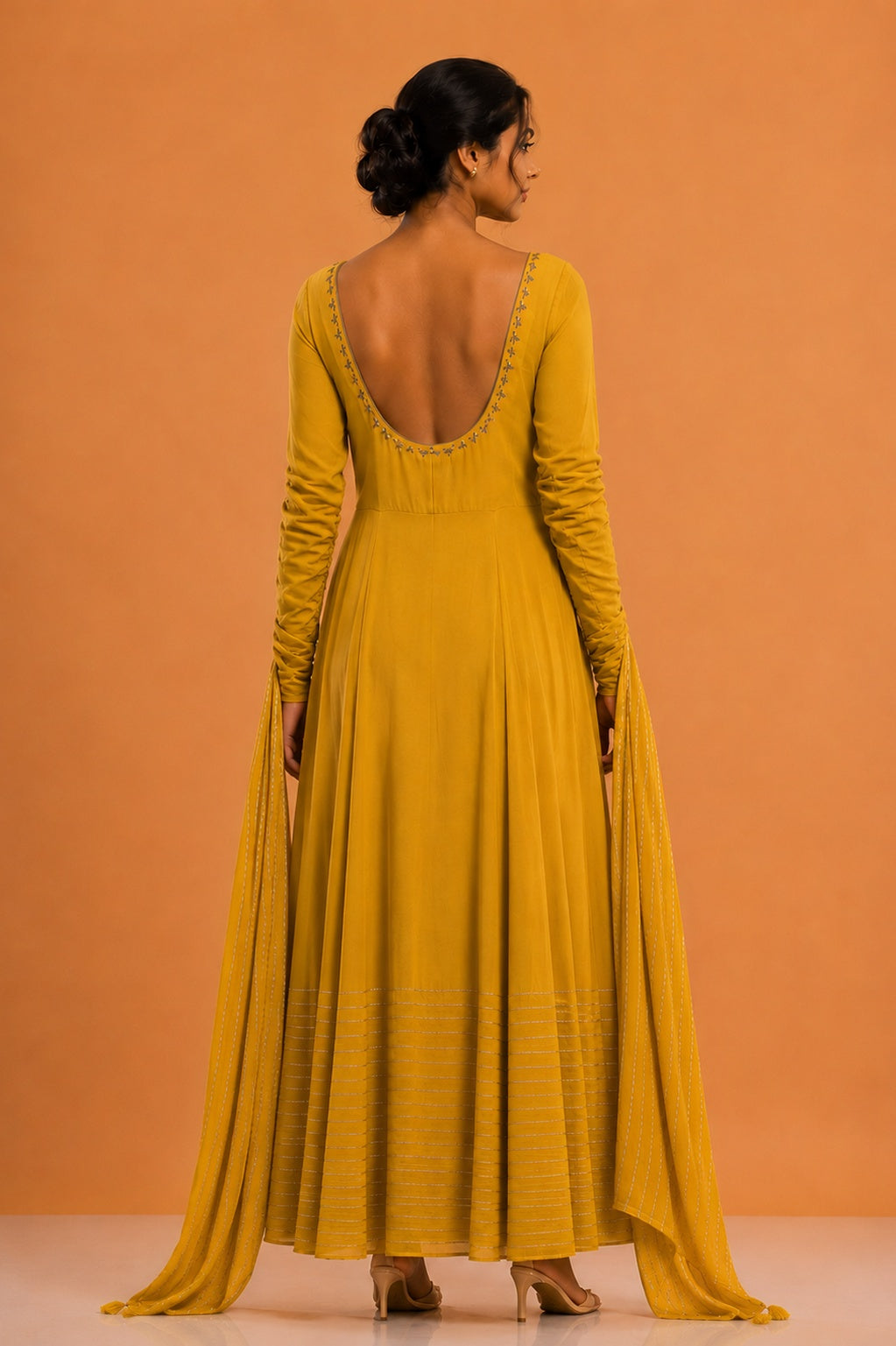 Mustard yellow Kurta set with dupatta